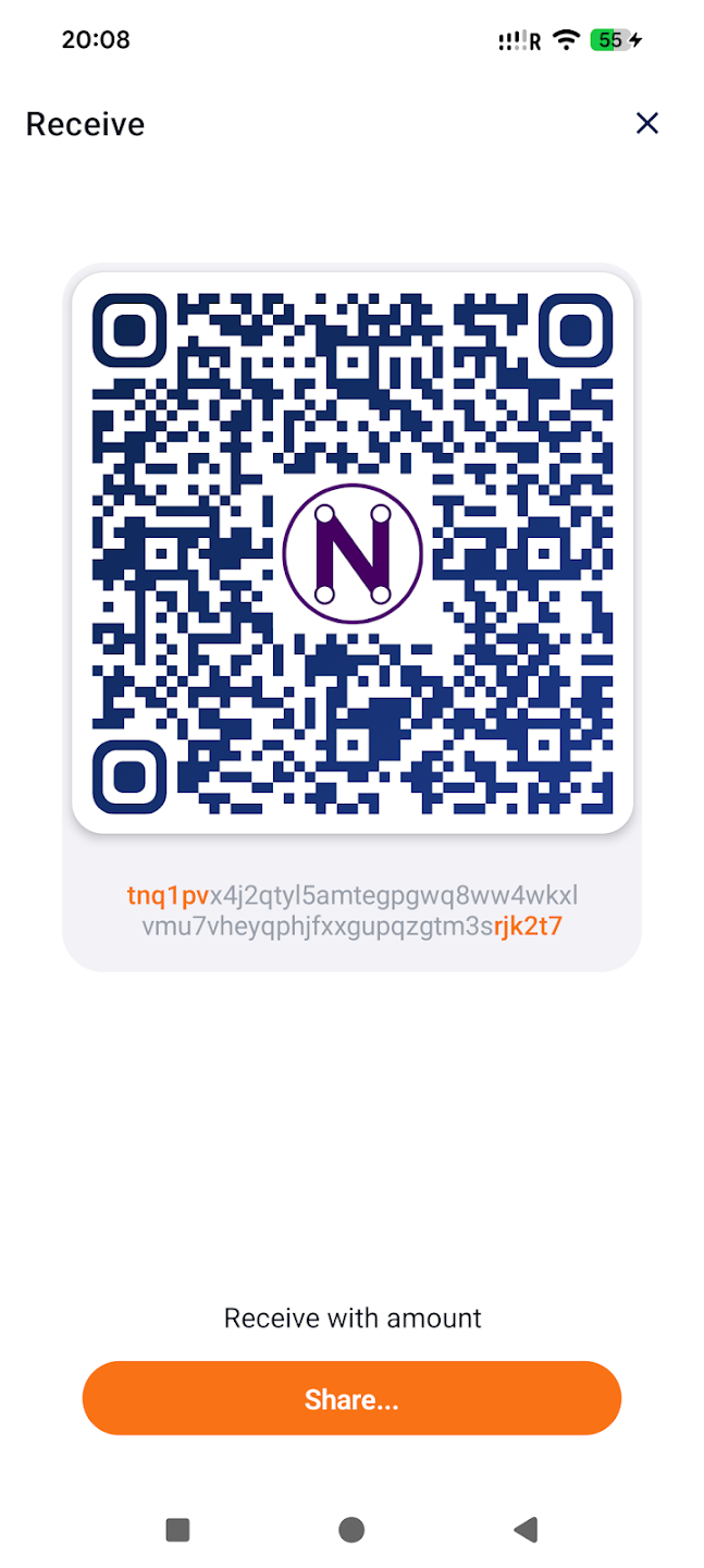 NeuraiWallet Receive